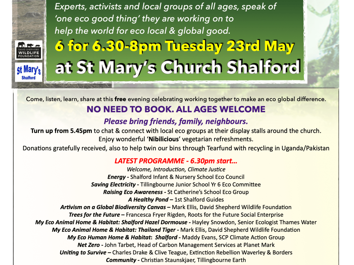 Shalford Eco Forum – don’t&nbsp;miss!